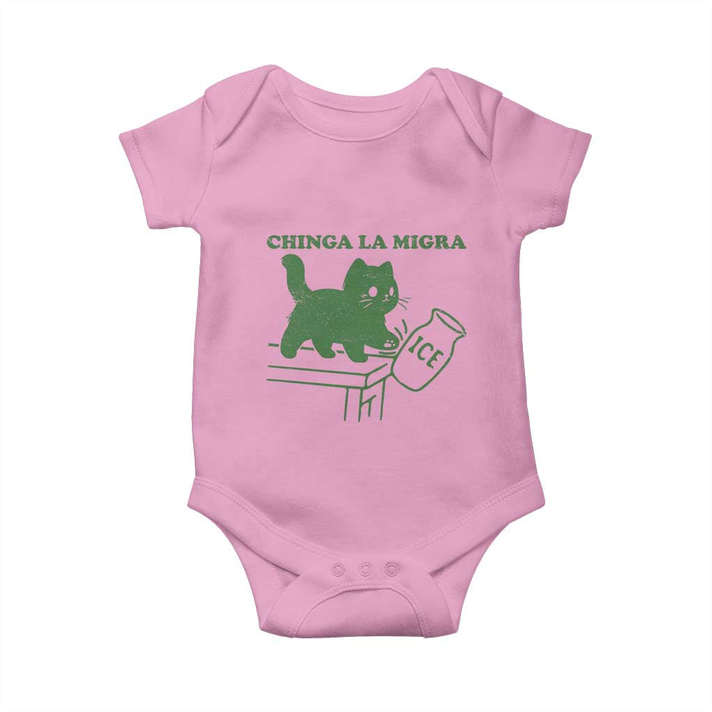 Chinga la Migra Baby Onesie Funny Subtle FDT Cat Meme - Wonder Print Shop