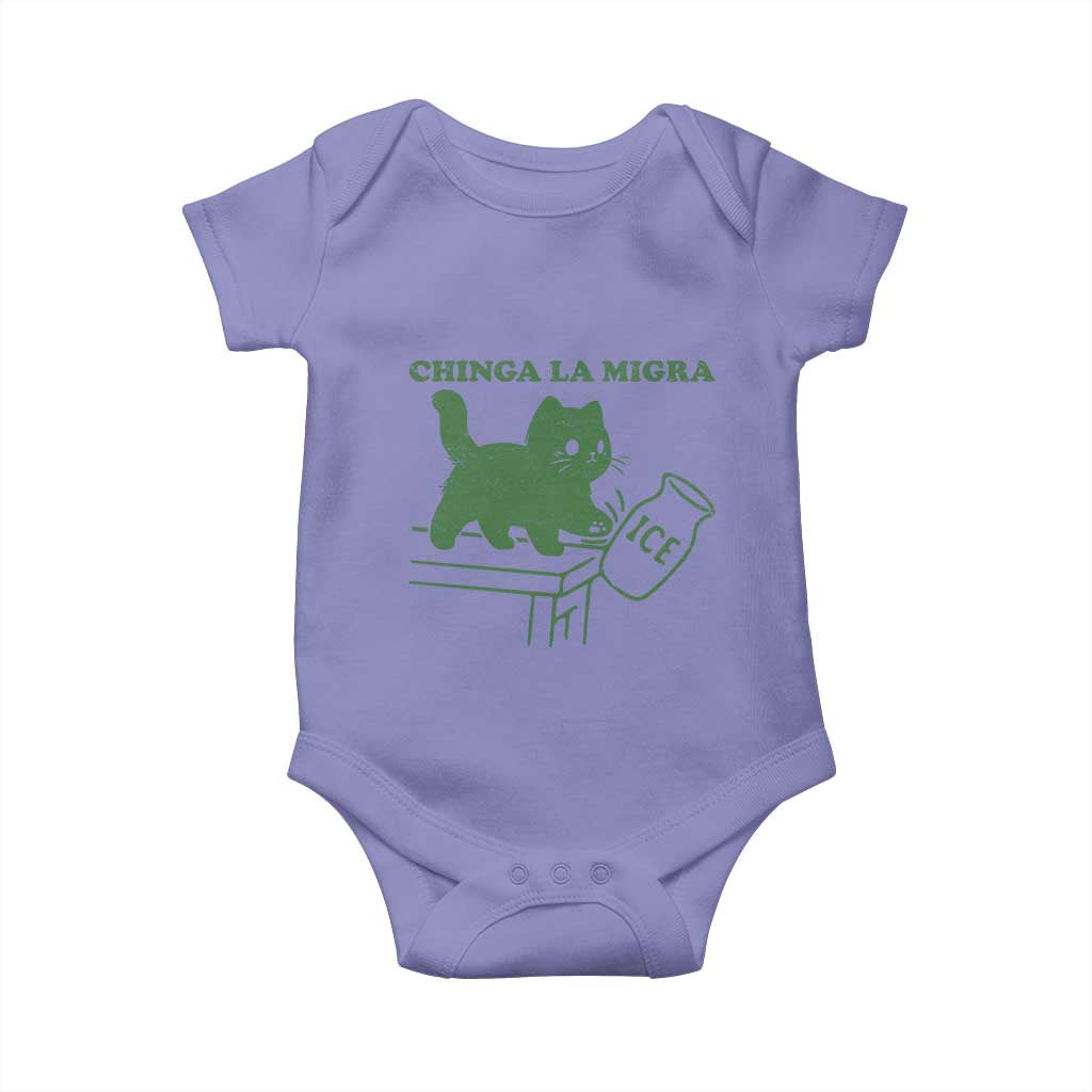 Chinga la Migra Baby Onesie Funny Subtle FDT Cat Meme - Wonder Print Shop