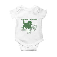 Chinga la Migra Baby Onesie Funny Subtle FDT Cat Meme - Wonder Print Shop