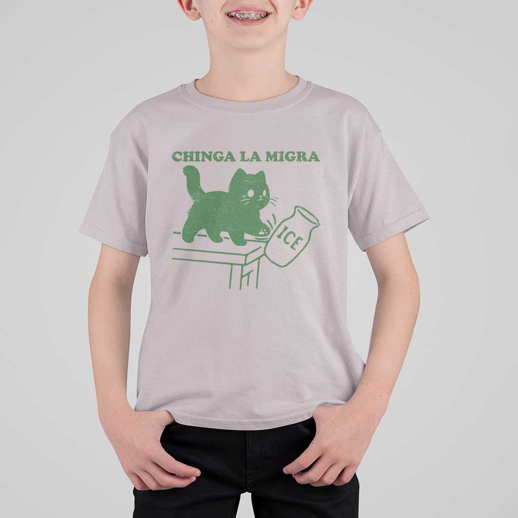 Chinga la Migra T Shirt For Kid Funny Subtle FDT Cat Meme - Wonder Print Shop