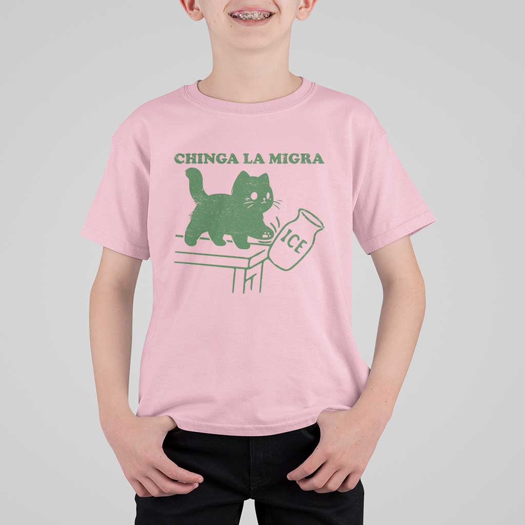 Chinga la Migra T Shirt For Kid Funny Subtle FDT Cat Meme - Wonder Print Shop