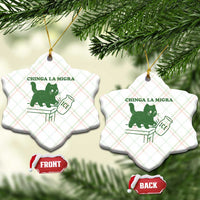 Chinga la Migra Ceramic Ornament Funny Subtle FDT Cat Meme - Wonder Print Shop