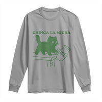 Chinga la Migra Long Sleeve Shirt Funny Subtle FDT Cat Meme - Wonder Print Shop