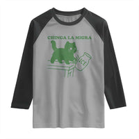 Chinga la Migra Raglan Shirt Funny Subtle FDT Cat Meme - Wonder Print Shop