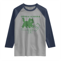 Chinga la Migra Raglan Shirt Funny Subtle FDT Cat Meme - Wonder Print Shop