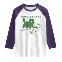 Chinga la Migra Raglan Shirt Funny Subtle FDT Cat Meme - Wonder Print Shop