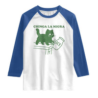 Chinga la Migra Raglan Shirt Funny Subtle FDT Cat Meme - Wonder Print Shop