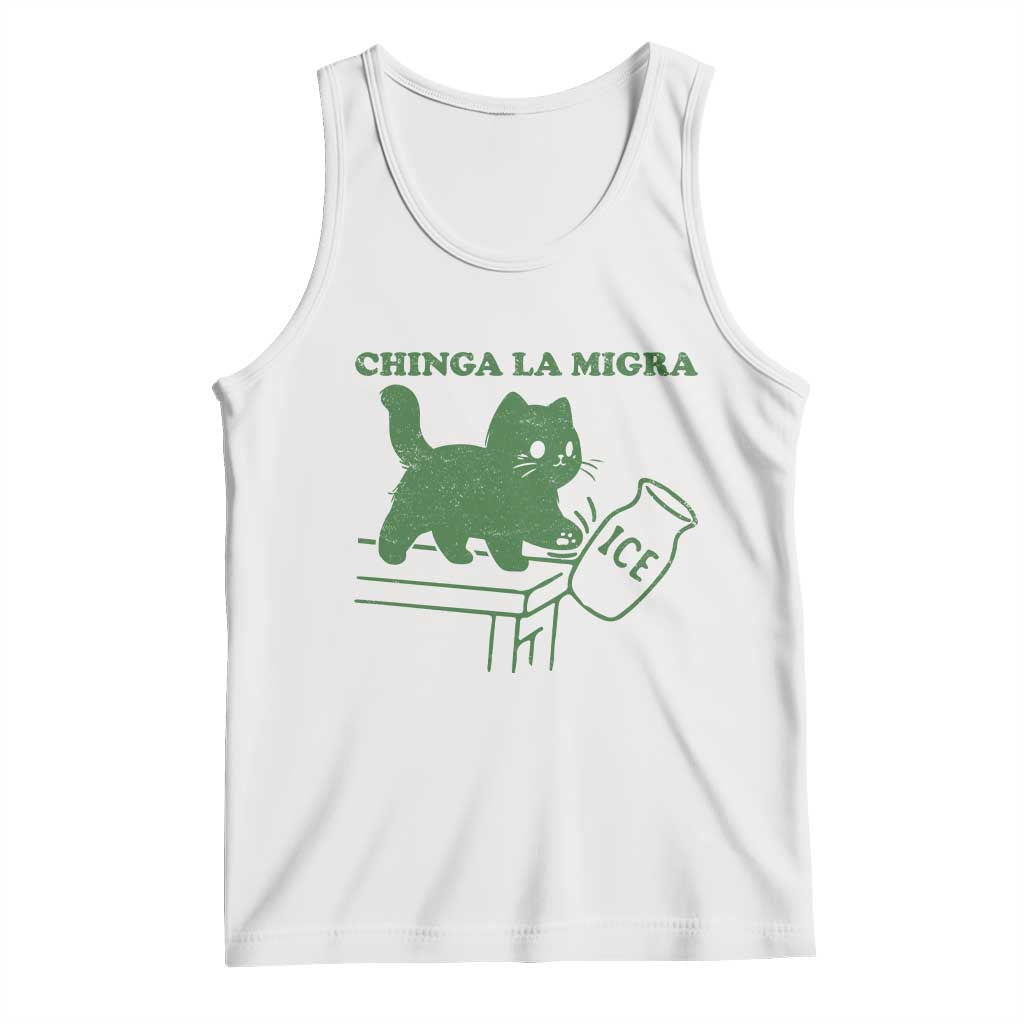 Chinga la Migra Tank Top Funny Subtle FDT Cat Meme - Wonder Print Shop
