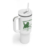 Chinga la Migra Tumbler With Handle Funny Subtle FDT Cat Meme - Wonder Print Shop