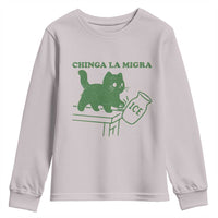 Chinga la Migra Youth Sweatshirt Funny Subtle FDT Cat Meme - Wonder Print Shop