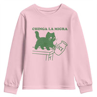 Chinga la Migra Youth Sweatshirt Funny Subtle FDT Cat Meme - Wonder Print Shop