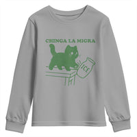 Chinga la Migra Youth Sweatshirt Funny Subtle FDT Cat Meme - Wonder Print Shop