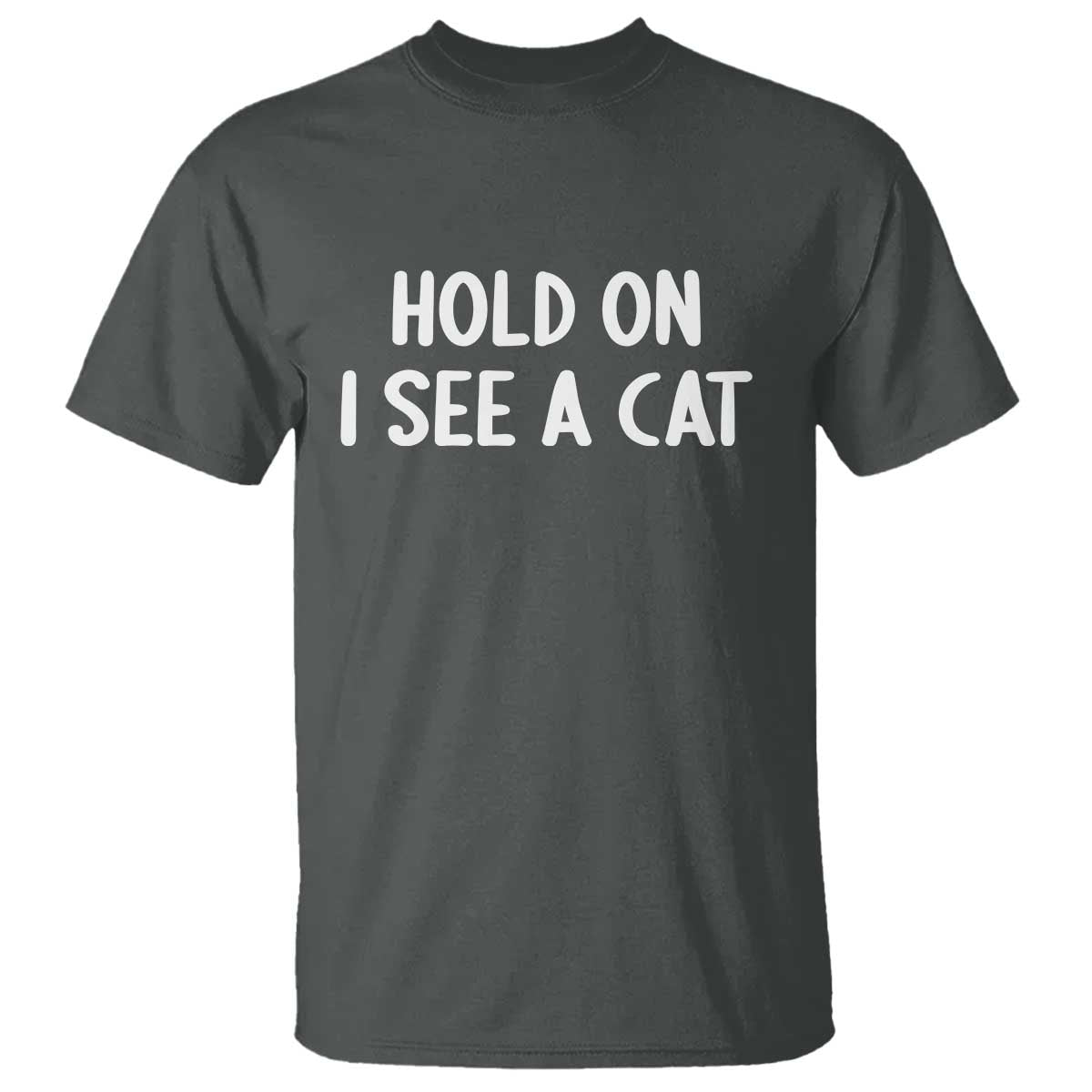 Hold On I See A Cat T Shirt Funny Pet Parent Humor Cat Person - Wonder Print Shop