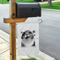 Funny Y2k Cat Meme Garden Flag Vintage Retro Silly Cats Cats lover Gift - Wonder Print Shop