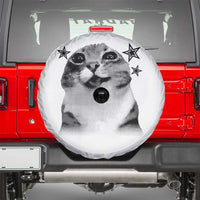 Funny Y2k Cat Meme Spare Tire Cover Vintage Retro Silly Cats Cats lover Gift - Wonder Print Shop