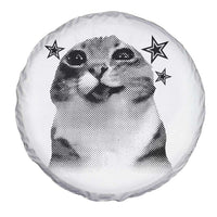 Funny Y2k Cat Meme Spare Tire Cover Vintage Retro Silly Cats Cats lover Gift - Wonder Print Shop