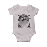 Funny Y2k Cat Meme Baby Onesie Vintage Retro Silly Cats Cats lover Gift - Wonder Print Shop