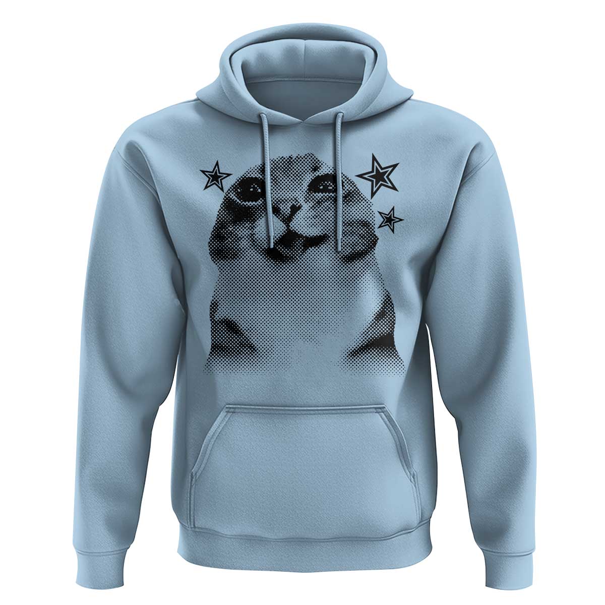 Funny Y2k Cat Meme Hoodie Vintage Retro Silly Cats Cats lover Gift - Wonder Print Shop