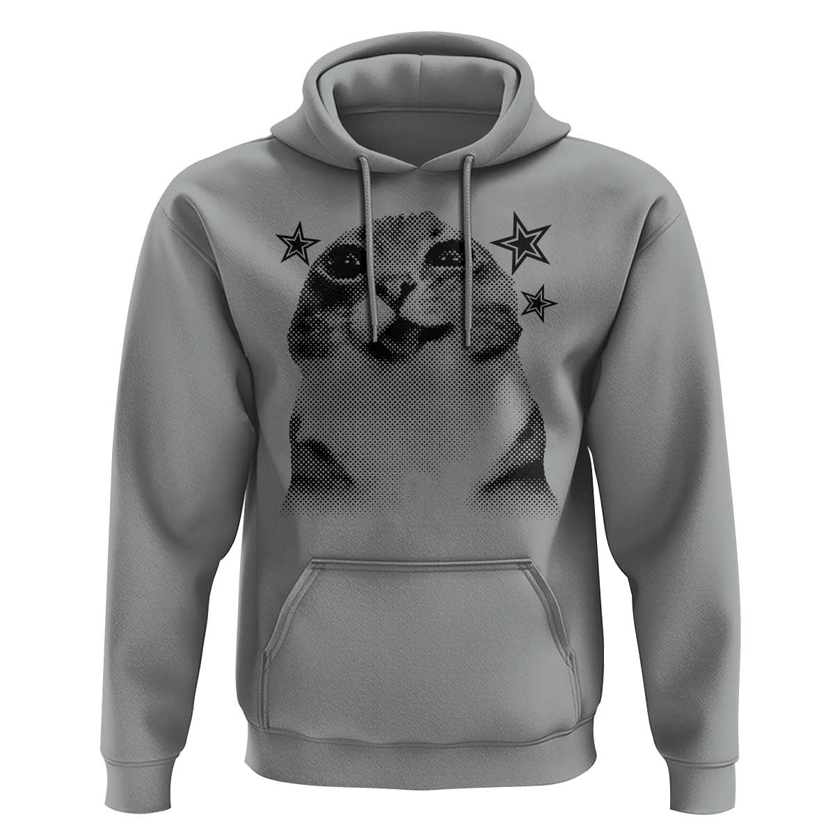 Funny Y2k Cat Meme Hoodie Vintage Retro Silly Cats Cats lover Gift - Wonder Print Shop