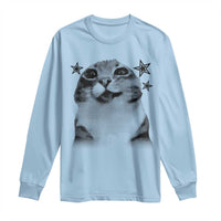 Funny Y2k Cat Meme Long Sleeve Shirt Vintage Retro Silly Cats Cats lover Gift - Wonder Print Shop