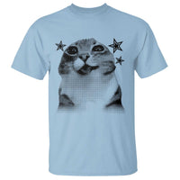 Funny Y2k Cat Meme T Shirt Vintage Retro Silly Cats Cats lover Gift - Wonder Print Shop