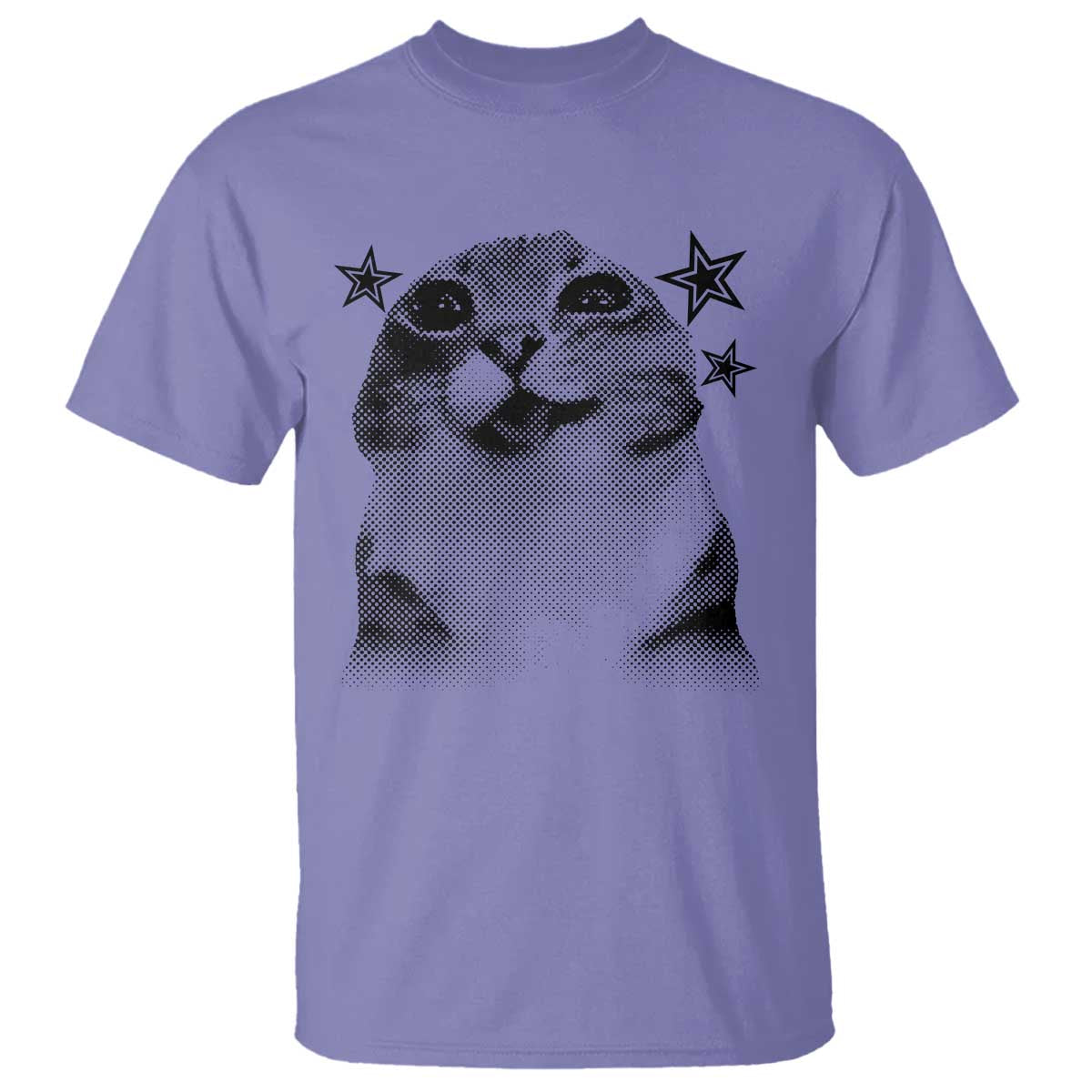 Funny Y2k Cat Meme T Shirt Vintage Retro Silly Cats Cats lover Gift - Wonder Print Shop