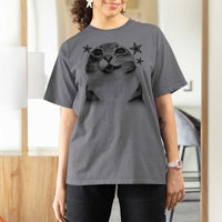 Funny Y2k Cat Meme T Shirt For Women Vintage Retro Silly Cats Cats lover Gift - Wonder Print Shop