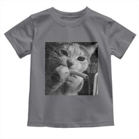 Smoking Cat Y2K Toddler T Shirt Vintage Grunge Cat Edgy Retro 90s Streetwear - Wonder Print Shop