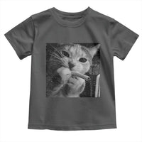 Smoking Cat Y2K Toddler T Shirt Vintage Grunge Cat Edgy Retro 90s Streetwear - Wonder Print Shop