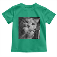 Smoking Cat Y2K Toddler T Shirt Vintage Grunge Cat Edgy Retro 90s Streetwear - Wonder Print Shop