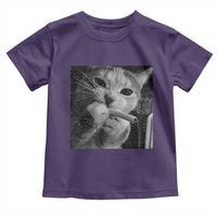 Smoking Cat Y2K Toddler T Shirt Vintage Grunge Cat Edgy Retro 90s Streetwear - Wonder Print Shop
