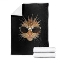 Funny Y2k Retro Cat Meme Throw Blanket Vintage Cat Edgy Retro 90s Streetwear - Wonder Print Shop