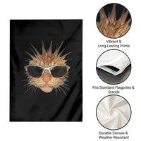 Funny Y2k Retro Cat Meme Garden Flag Vintage Cat Edgy Retro 90s Streetwear - Wonder Print Shop