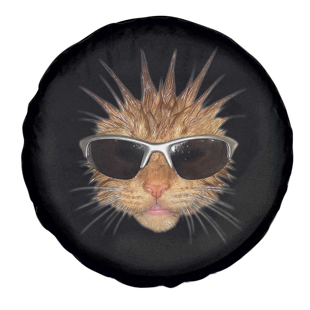 Funny Y2k Retro Cat Meme Spare Tire Cover Vintage Cat Edgy Retro 90s Streetwear - Wonder Print Shop