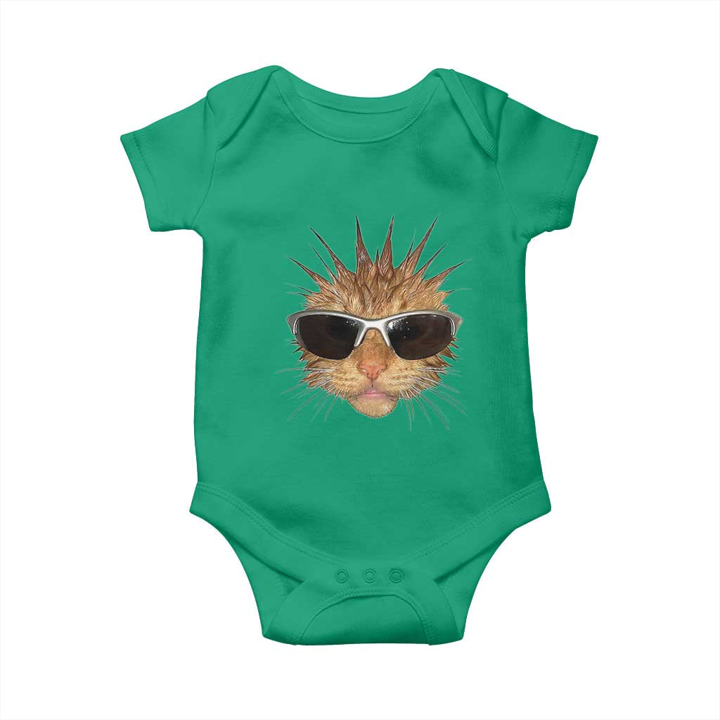 Funny Y2k Retro Cat Meme Baby Onesie Vintage Cat Edgy Retro 90s Streetwear - Wonder Print Shop