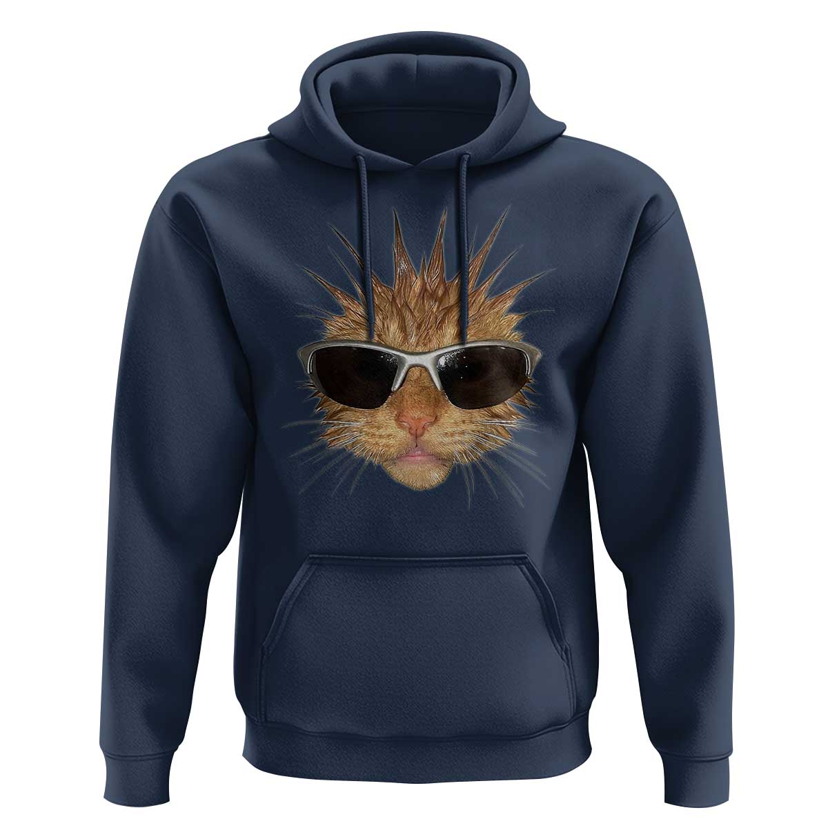 Funny Y2k Retro Cat Meme Hoodie Vintage Cat Edgy Retro 90s Streetwear - Wonder Print Shop