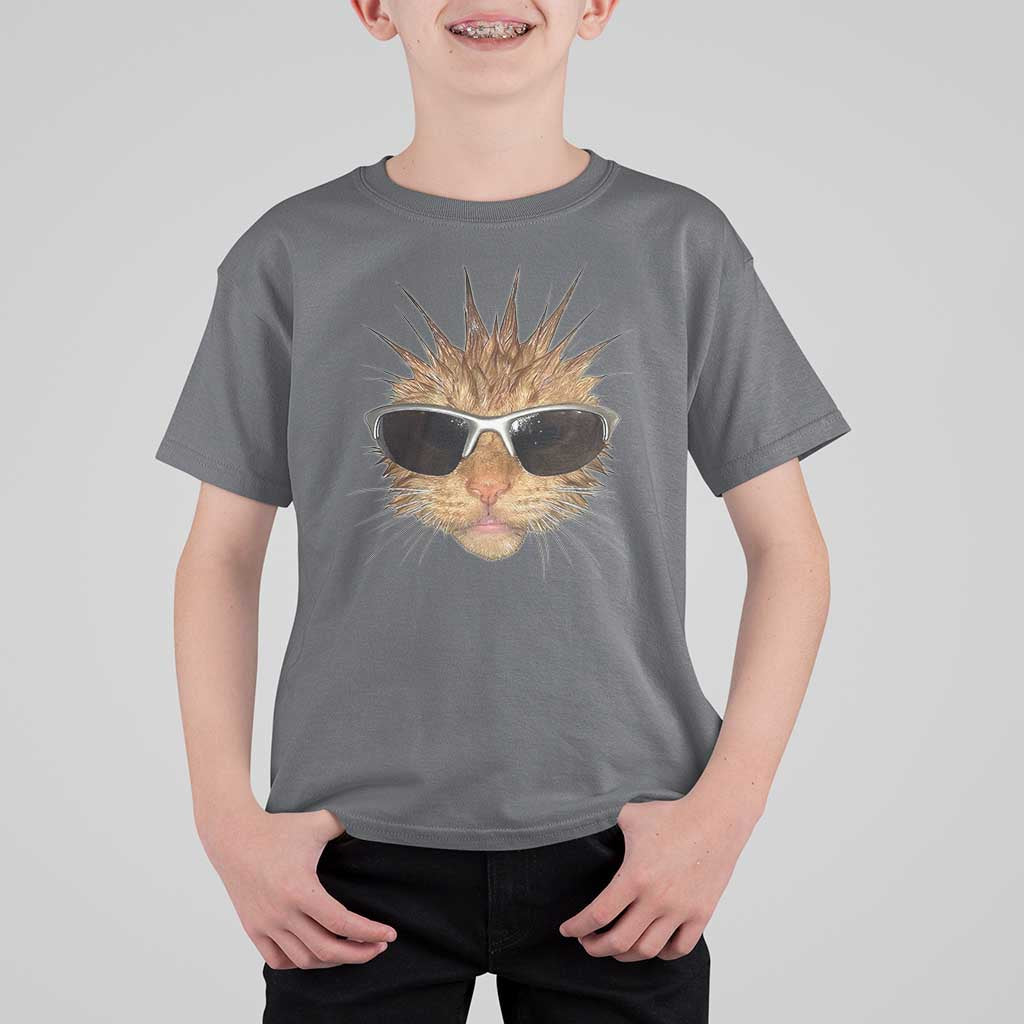 Funny Y2k Retro Cat Meme T Shirt For Kid Vintage Cat Edgy Retro 90s Streetwear - Wonder Print Shop