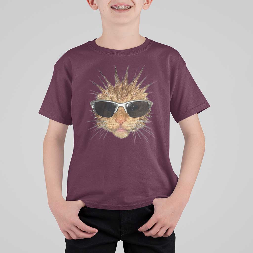 Funny Y2k Retro Cat Meme T Shirt For Kid Vintage Cat Edgy Retro 90s Streetwear - Wonder Print Shop