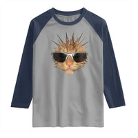 Funny Y2k Retro Cat Meme Raglan Shirt Vintage Cat Edgy Retro 90s Streetwear - Wonder Print Shop