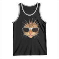 Funny Y2k Retro Cat Meme Tank Top Vintage Cat Edgy Retro 90s Streetwear - Wonder Print Shop