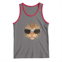Funny Y2k Retro Cat Meme Tank Top Vintage Cat Edgy Retro 90s Streetwear - Wonder Print Shop