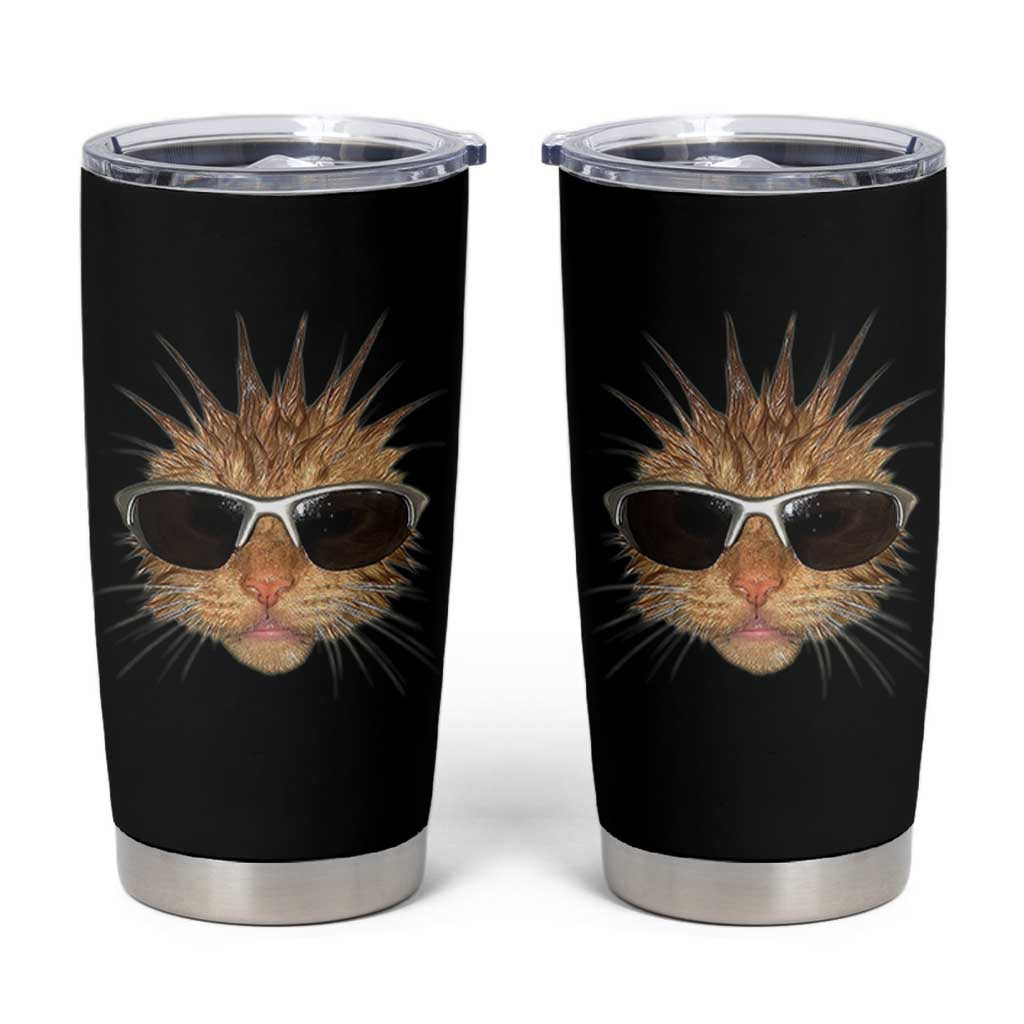 Funny Y2k Retro Cat Meme Tumbler Cup Vintage Cat Edgy Retro 90s Streetwear - Wonder Print Shop