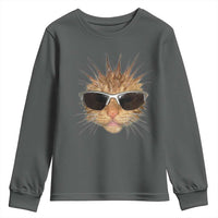 Funny Y2k Retro Cat Meme Youth Sweatshirt Vintage Cat Edgy Retro 90s Streetwear - Wonder Print Shop