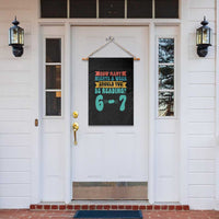 Funny 67 Six Seven Teacher Garden Flag How Many Nights A Week Should You Be Reading 6 7 - Wonder Print Shop