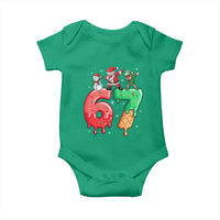 67 Six Seven Christmas Baby Onesie Funny Dabbing Santa Elf Friends 6 7 Meme Gen Alpha Slang - Wonder Print Shop