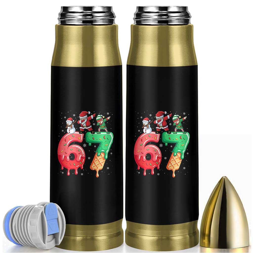 67 Six Seven Christmas Bullet Tumbler Funny Dabbing Santa Elf Friends 6 7 Meme Gen Alpha Slang - Wonder Print Shop