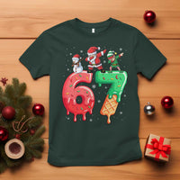 67 Six Seven Christmas T Shirt Funny Dabbing Santa Elf Friends 6 7 Meme Gen Alpha Slang - Wonder Print Shop