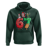67 Six Seven Christmas Hoodie Funny Dabbing Santa Elf Friends 6 7 Meme Gen Alpha Slang - Wonder Print Shop