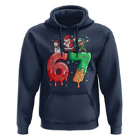 67 Six Seven Christmas Hoodie Funny Dabbing Santa Elf Friends 6 7 Meme Gen Alpha Slang - Wonder Print Shop