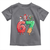 67 Six Seven Christmas Toddler T Shirt Funny Dabbing Santa Elf Friends 6 7 Meme Gen Alpha Slang - Wonder Print Shop